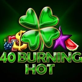 40 Burning Hot logo by Amusnet Interactive at Spinjo Casino