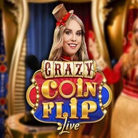 Crazy Coin Flip logo by Evolution Spinjo Casino
