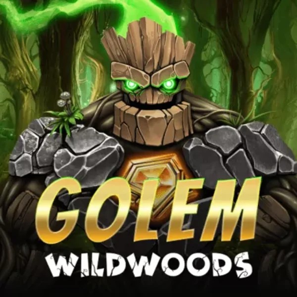 Golem Wildwoods slot logo by BF Games at Spinjo Casino