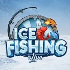 Ice Fishing Live game by Evolution – logo hosted on Spinjo Casino