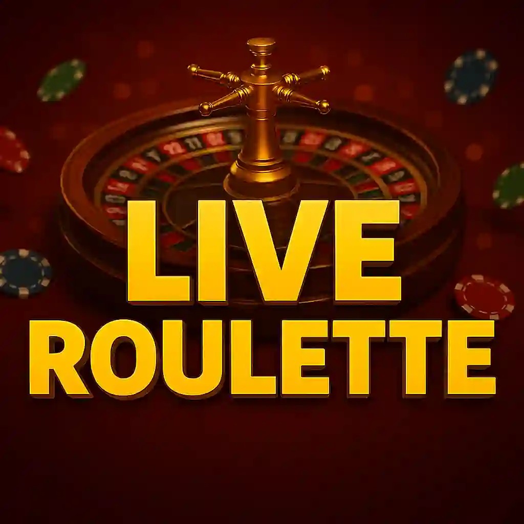 Live Roulette slot icon by Evolution, available at Spinjo Casino