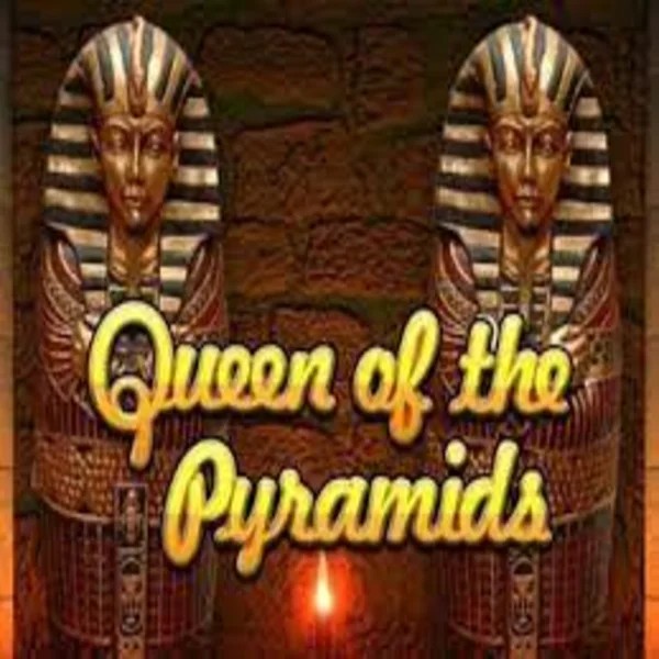 Queen of the Pyramids online game logo by Playtech on spinjo-casino.ca