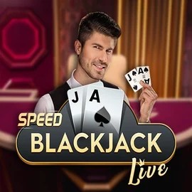 Official Live Casino logo: Speed Blackjack by Pragmatic Play at Spinjo Casino
