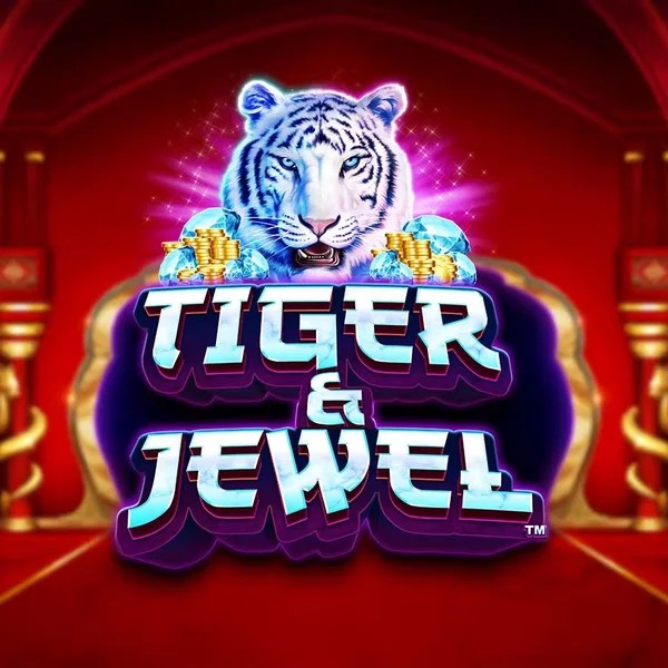 Official Slots logo: Tiger and Jewel by Greentube at Spinjo Casino